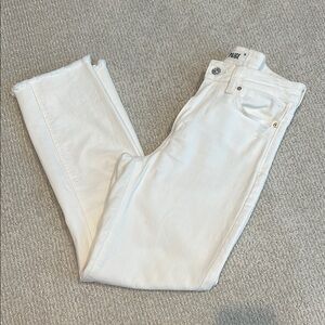 Paige Women's White straight leg Jeans 27